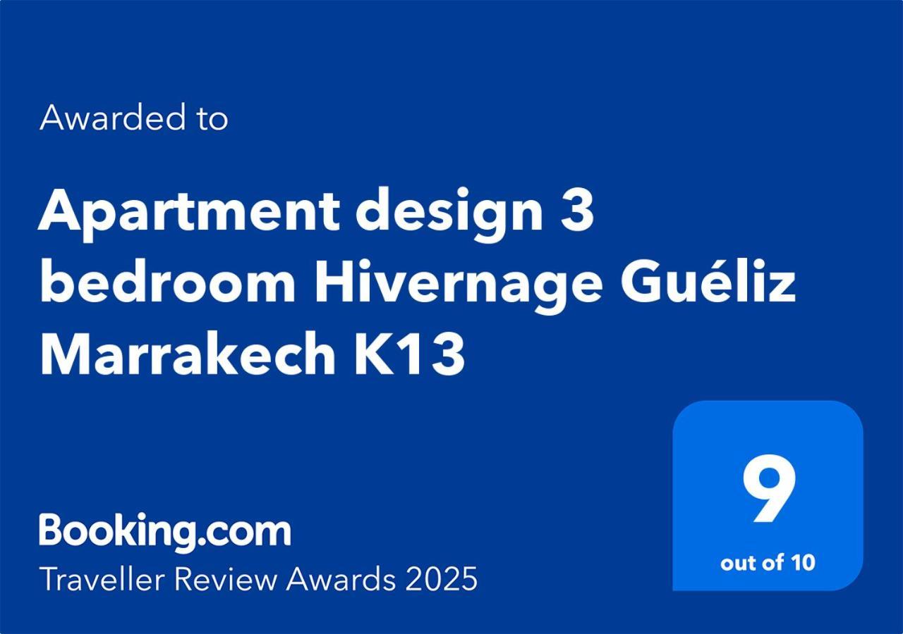Apartment Design 3 Bedroom Hivernage Gueliz Marrakech K13 Marrákes Kültér fotó